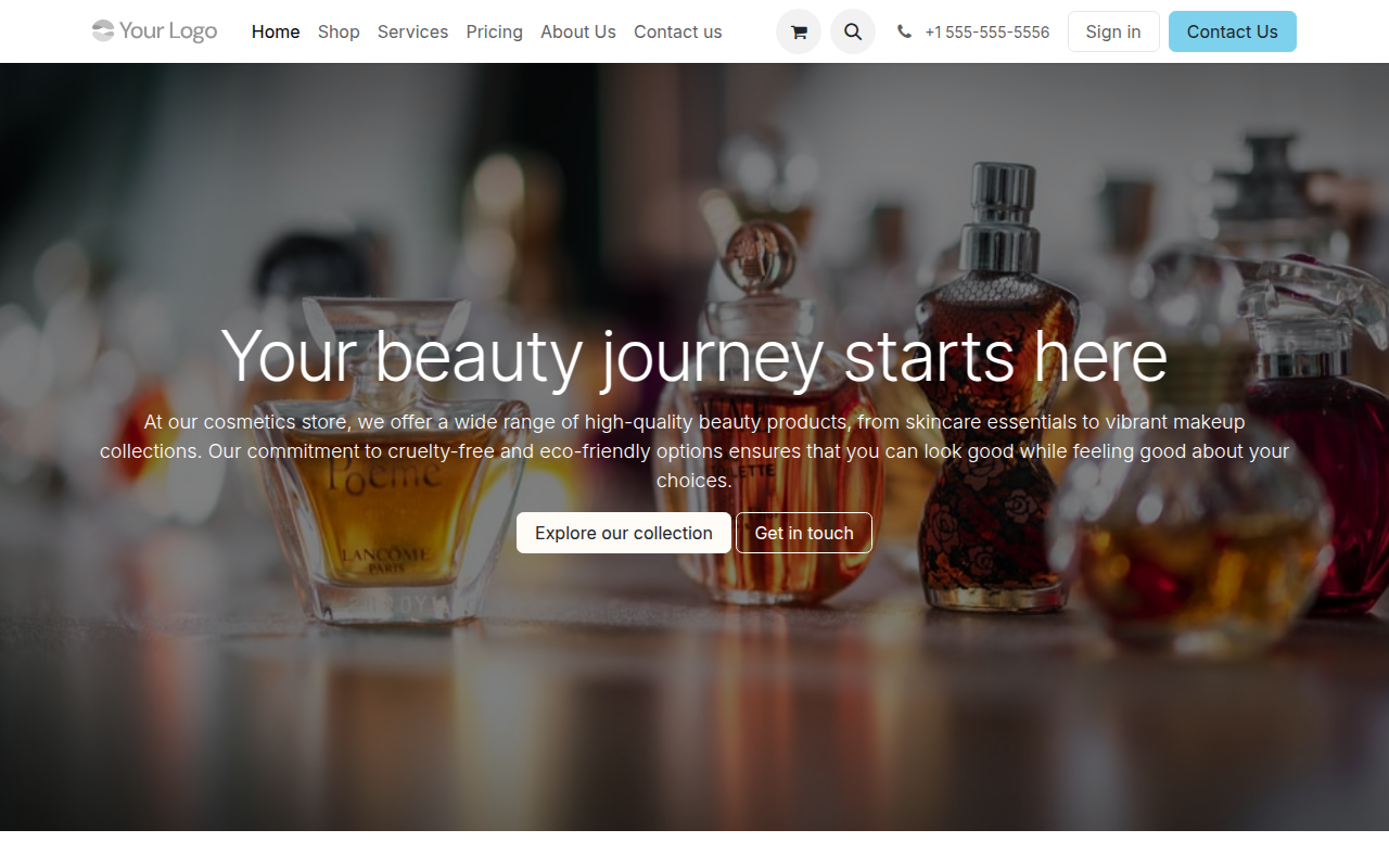 Generated Website Homepage